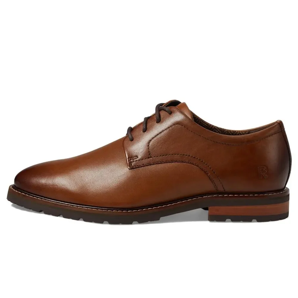 ROCKPORT MENS CEDRIC DARK NATURAL LEATHER 11 MEDIUM